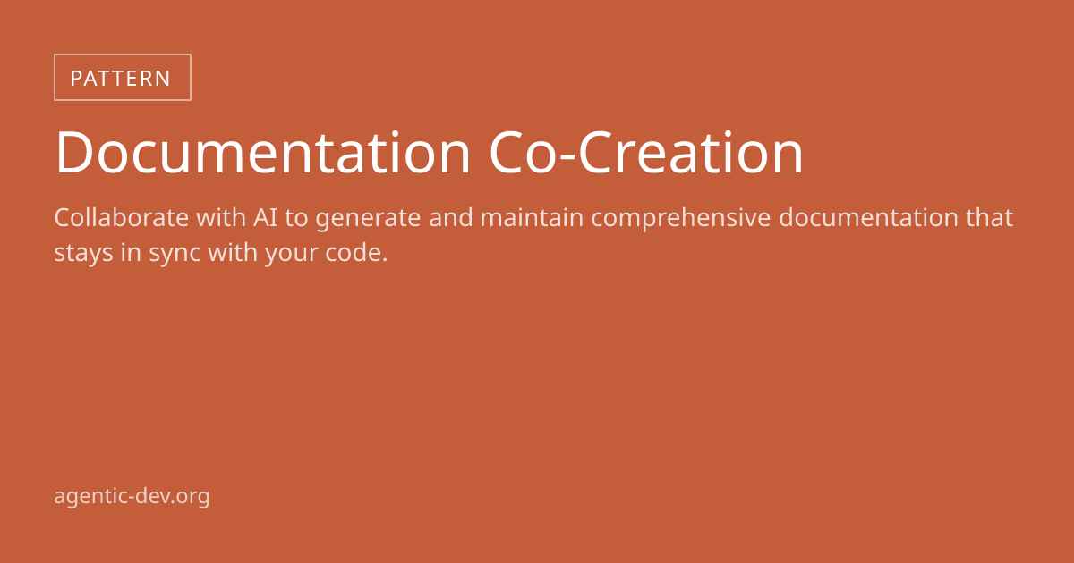 Documentation Co-Creation | Agentic Development